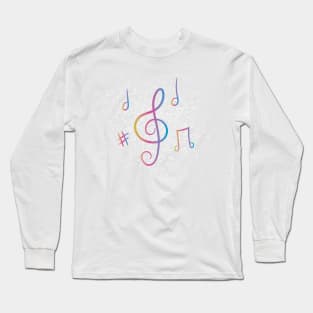 Music Notation Mess Long Sleeve T-Shirt